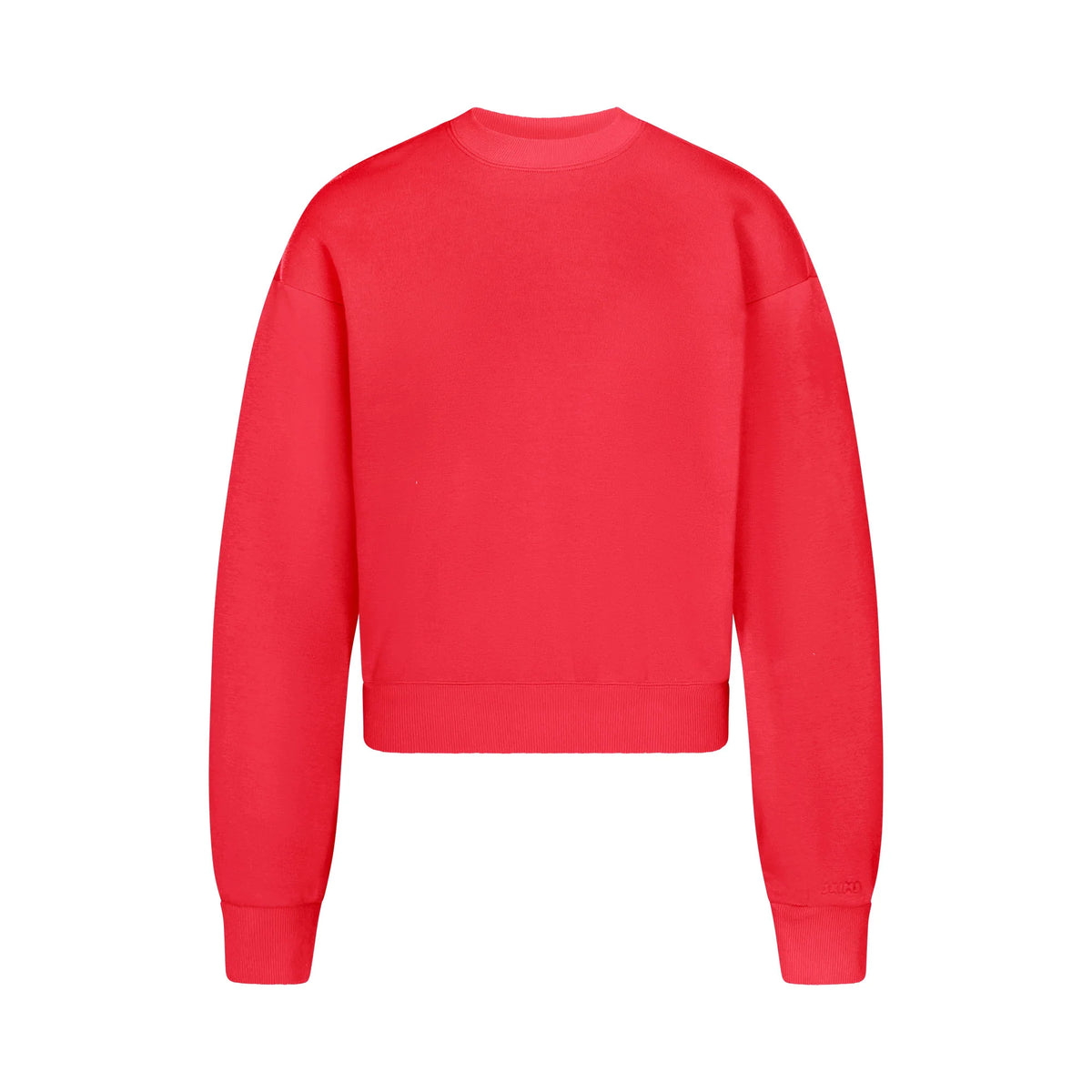 COTTON FLEECE CREWNECK | WASHED RED