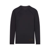 NikeSKIMS AIRY V-NECK OVERSIZED LONG SLEEVE TOP | OBSIDIAN