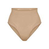 SEAMLESS SCULPT MID WAIST BRIEF | CLAY