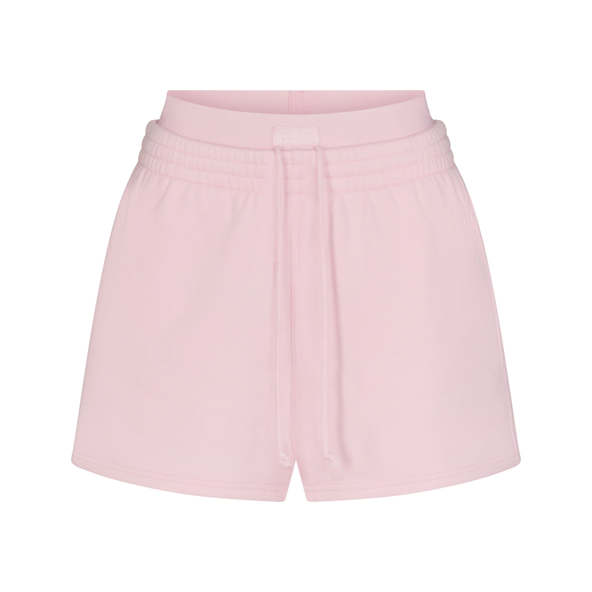 COTTON FLEECE DOUBLE WAISTBAND SHORT | CHERRY BLOSSOM