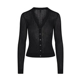 SHEER KNIT CARDIGAN | ONYX