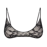 STRETCH LACE SKIMPY SCOOP BRALETTE | SOOT