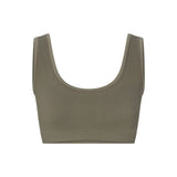 NikeSKIMS RIBBED SEAMLESS SCOOP BRA | DUSTY OAKMOSS