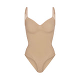 SEAMLESS SCULPT BRIEF BODYSUIT | CLAY