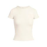 FEATHERWEIGHT CASHMERE TEE | EGRET