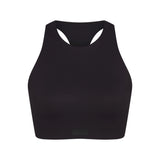 NikeSKIMS MATTE HIGH NECK BRA | OBSIDIAN