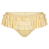 SATIN SWIM RUFFLE BIKINI BOTTOM | MARZIPAN