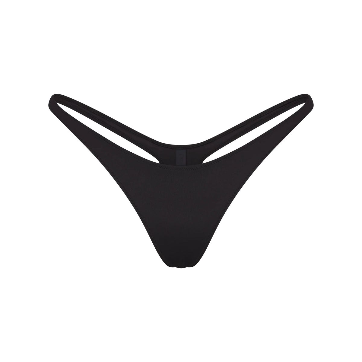 SIGNATURE SWIM THONG BIKINI BOTTOM | ONYX