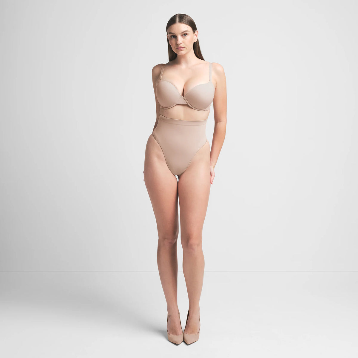SEAMLESS SCULPT MID WAIST THONG | MICA
