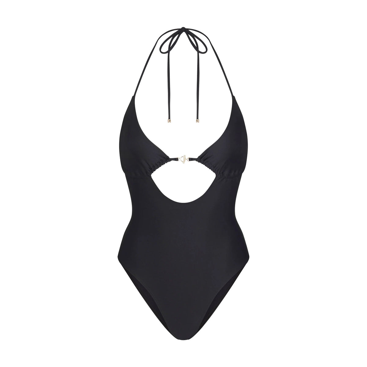 ICONIC SWIM HARDWARE ONE PIECE | OBSIDIAN
