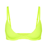 FITS EVERYBODY PLUNGE BRA | GREEN HIGHLIGHTER