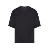 NikeSKIMS AIRY V-NECK OVERSIZED TOP | OBSIDIAN