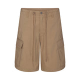 WOVEN COTTON OVERSIZED CARGO SHORT | DESERT