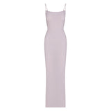 SOFT LOUNGE LONG SLIP DRESS | IRIS MICA