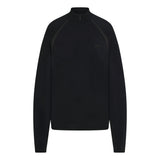 NikeSKIMS STRETCH KNIT LONG SLEEVE HALF ZIP | OBSIDIAN