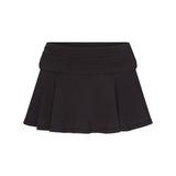 COTTON JERSEY FOLDOVER MINI SKORT | SOOT